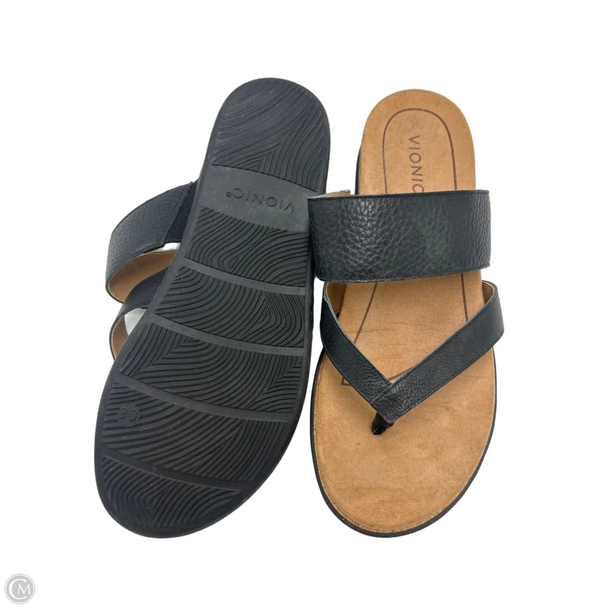 Sandals Flats By Vionic In Brown, Size: 10
