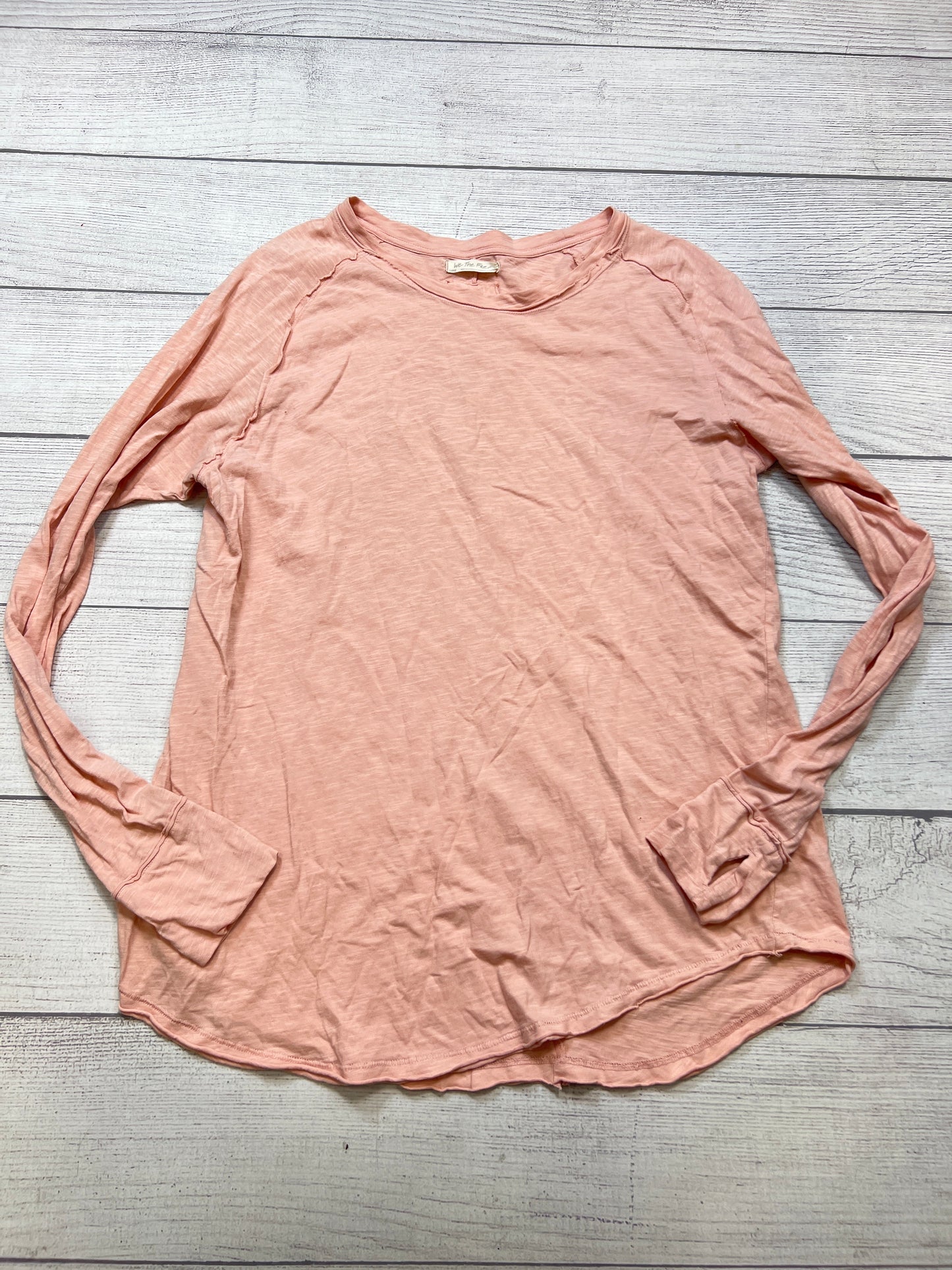 Top Long Sleeve By Free People In Pink, Size: L