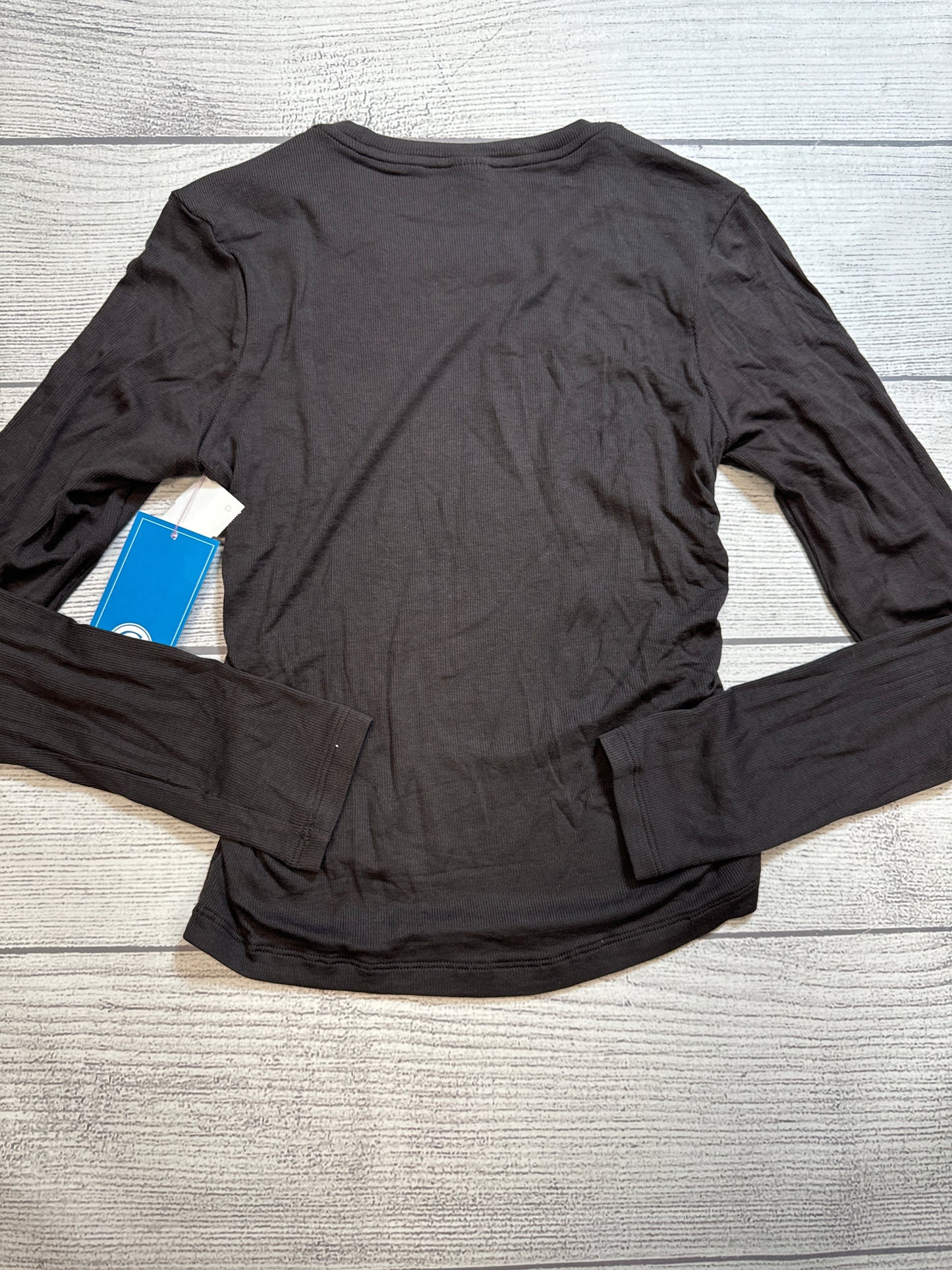Athletic Top Long Sleeve Collar By Athleta In Brown, Size: S