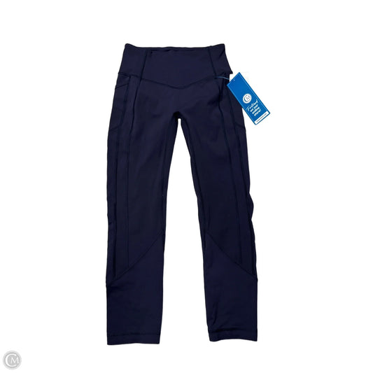 Athletic Leggings By Lululemon In Navy, Size: S