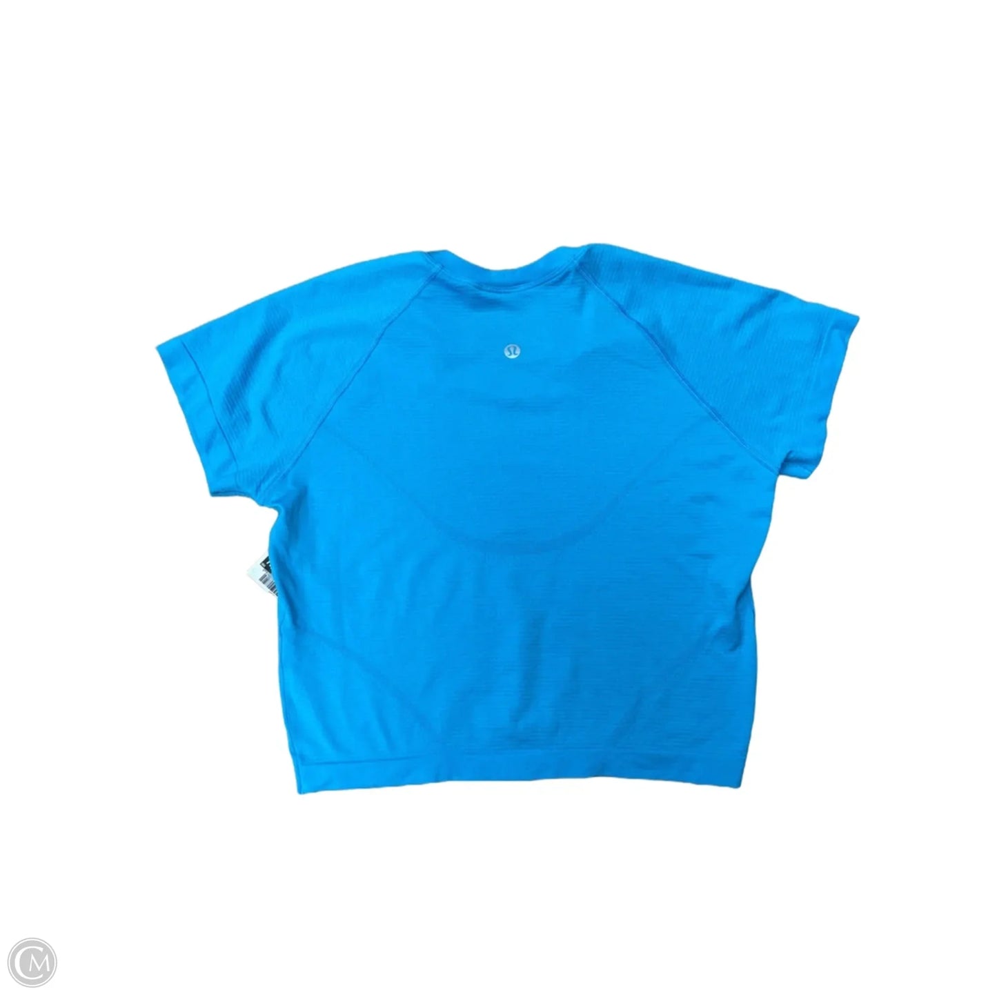 Athletic Top Short Sleeve By Lululemon In Blue, Size: M