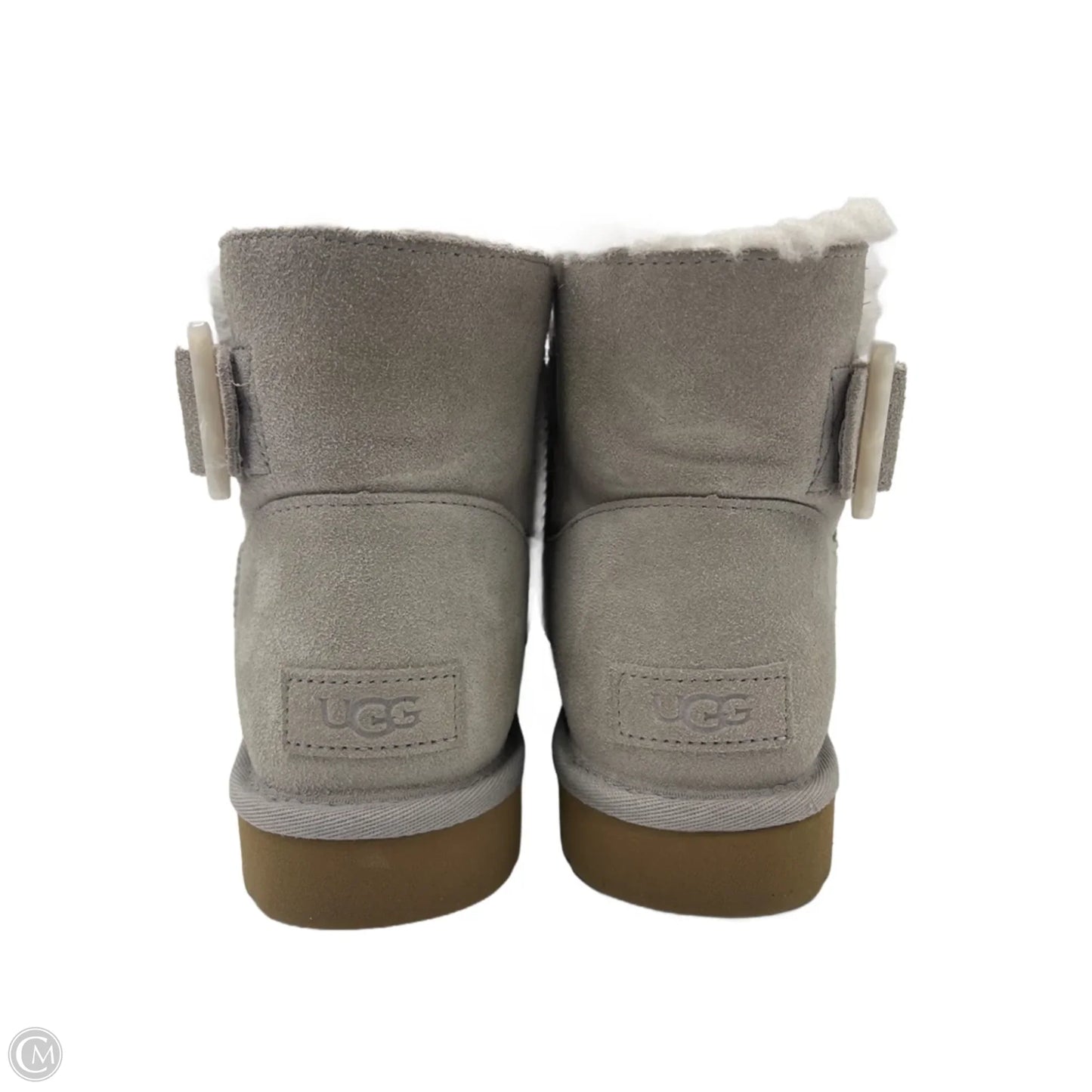 Boots Designer By Ugg In Grey, Size: 8