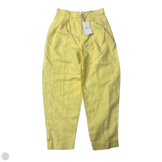 New! Pants Linen By Joie In Yellow, Size: 6