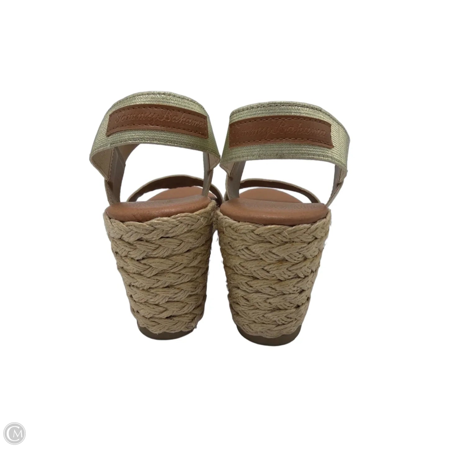 Shoes Heels Wedge By Tommy Bahama In Tan, Size: 8.5
