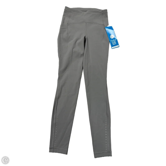 Athletic Leggings By Lululemon In Grey, Size: 4
