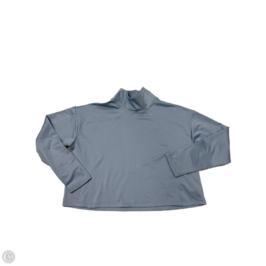Athletic Top Long Sleeve Collar By Athleta In Blue, Size: Xl