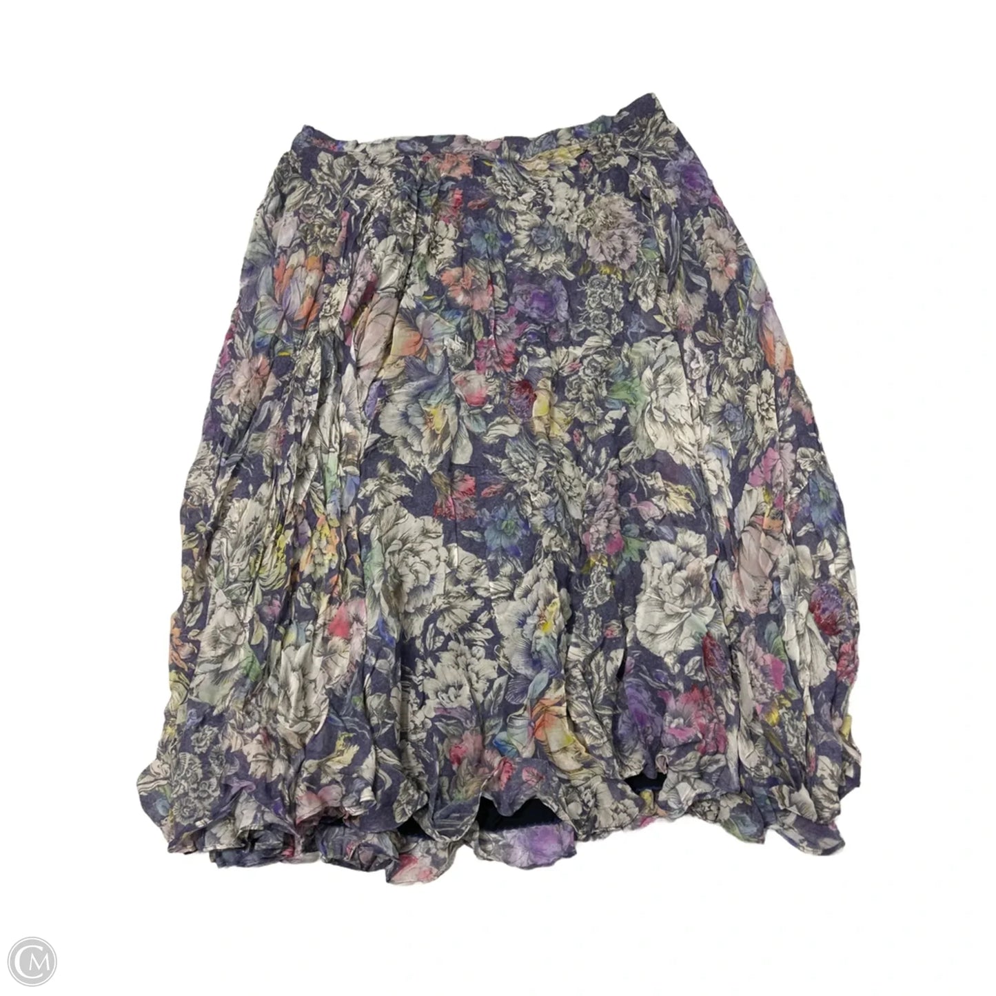 Skirt Maxi By Anthropologie In Blue & Green, Size: 22