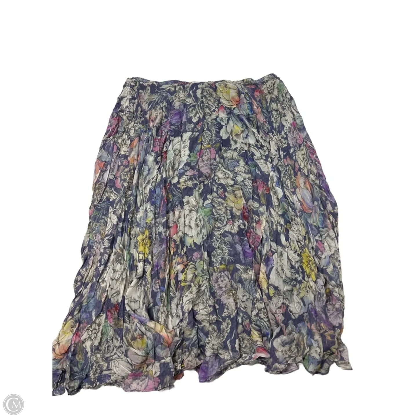 Skirt Maxi By Anthropologie In Blue & Green, Size: 22