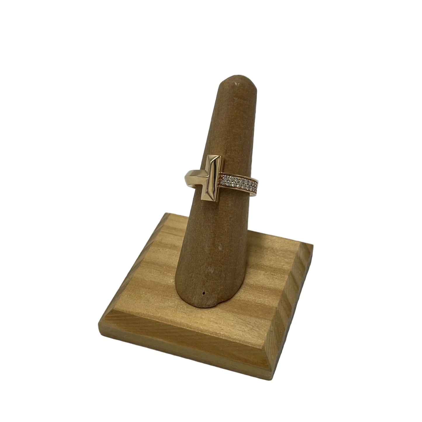 Tiffany & Company T1 Diamond 18K Luxury Designer Ring, Size: 6