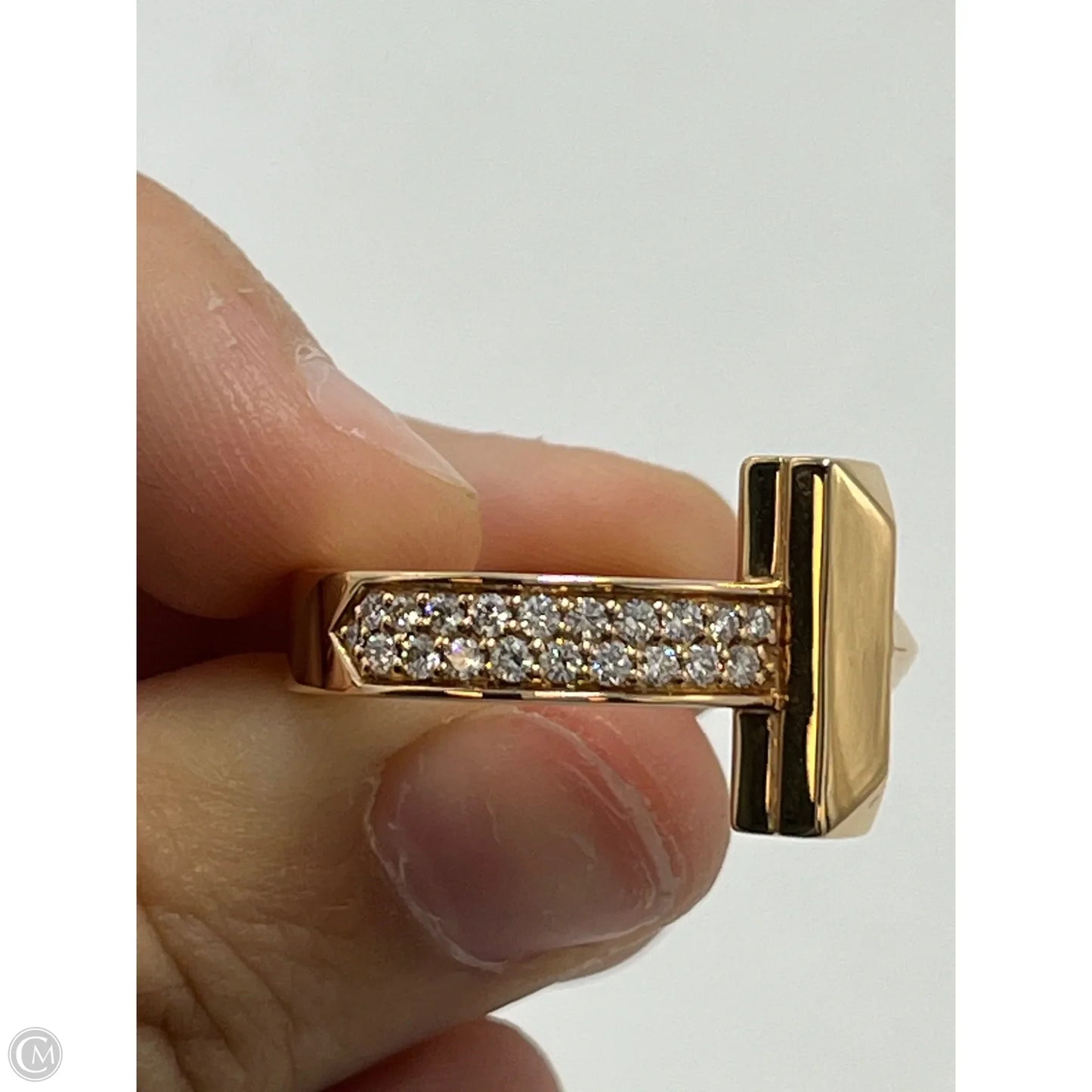 Tiffany & Company T1 Diamond 18K Luxury Designer Ring, Size: 6