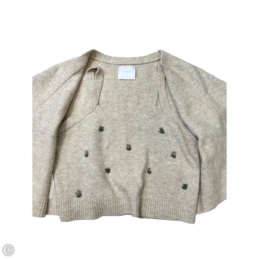 Top 2pc Short Sleeve By Lucky Brand In Brown, Size: Xl