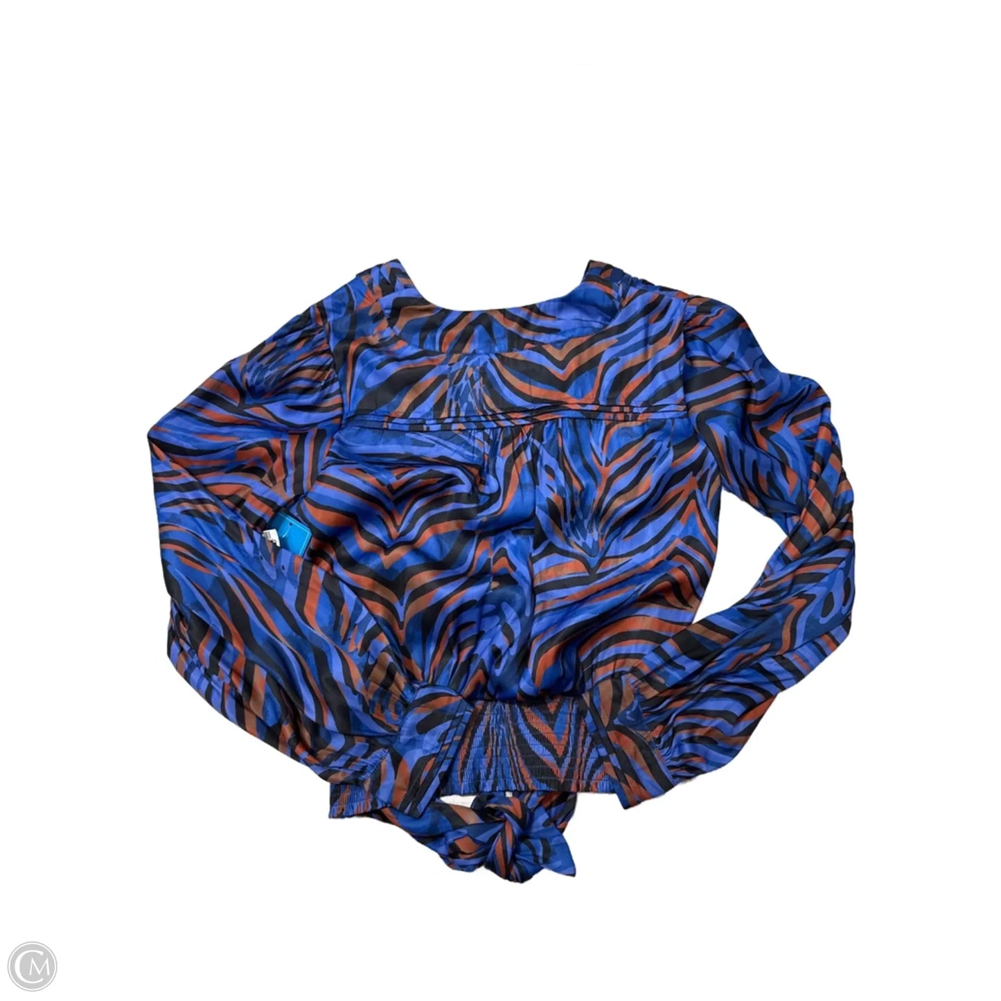 Top Long Sleeve By Anthropologie In Blue, Size: L