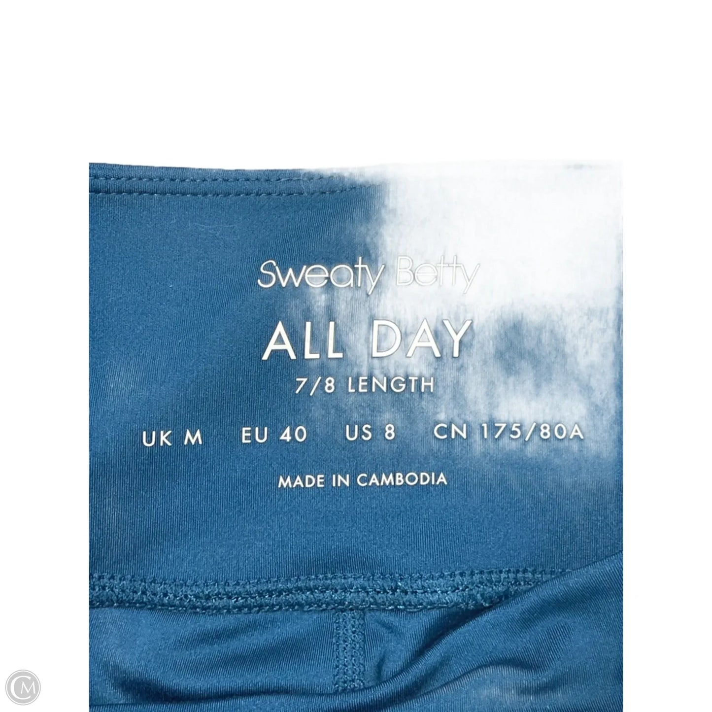 Athletic Leggings By Sweaty Betty In Blue, Size: M