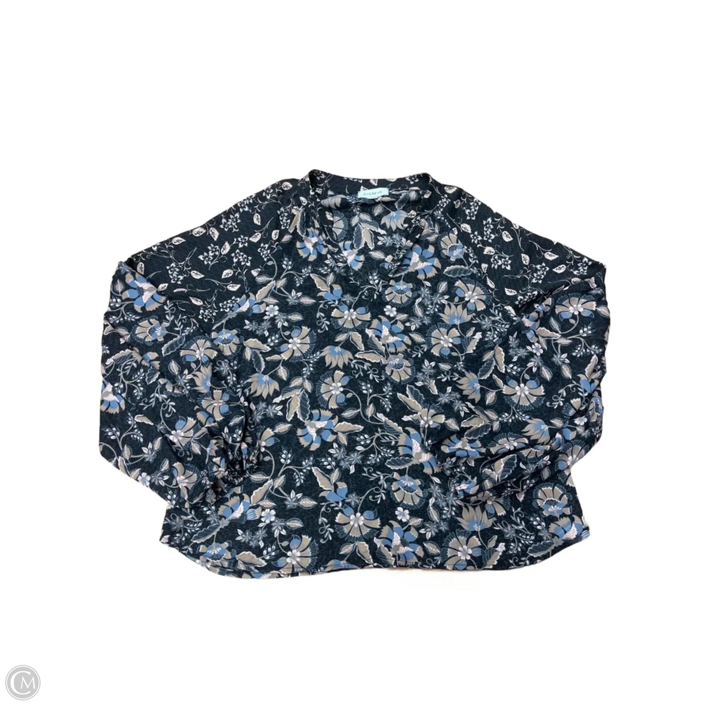 Top Long Sleeve By Evereve In Black, Size: M