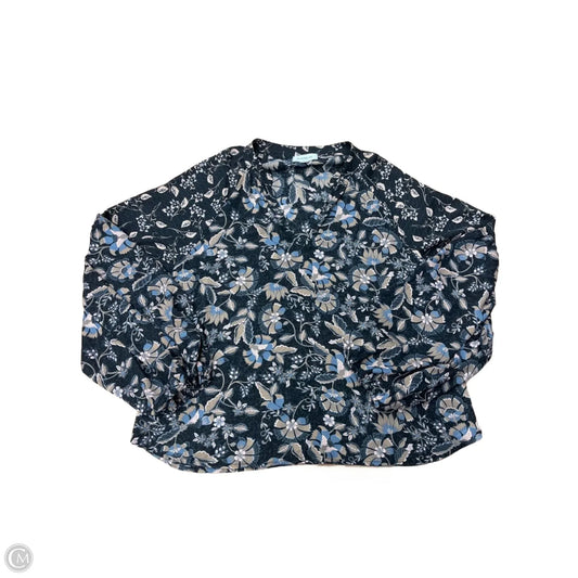 Top Long Sleeve By Evereve In Black, Size: M