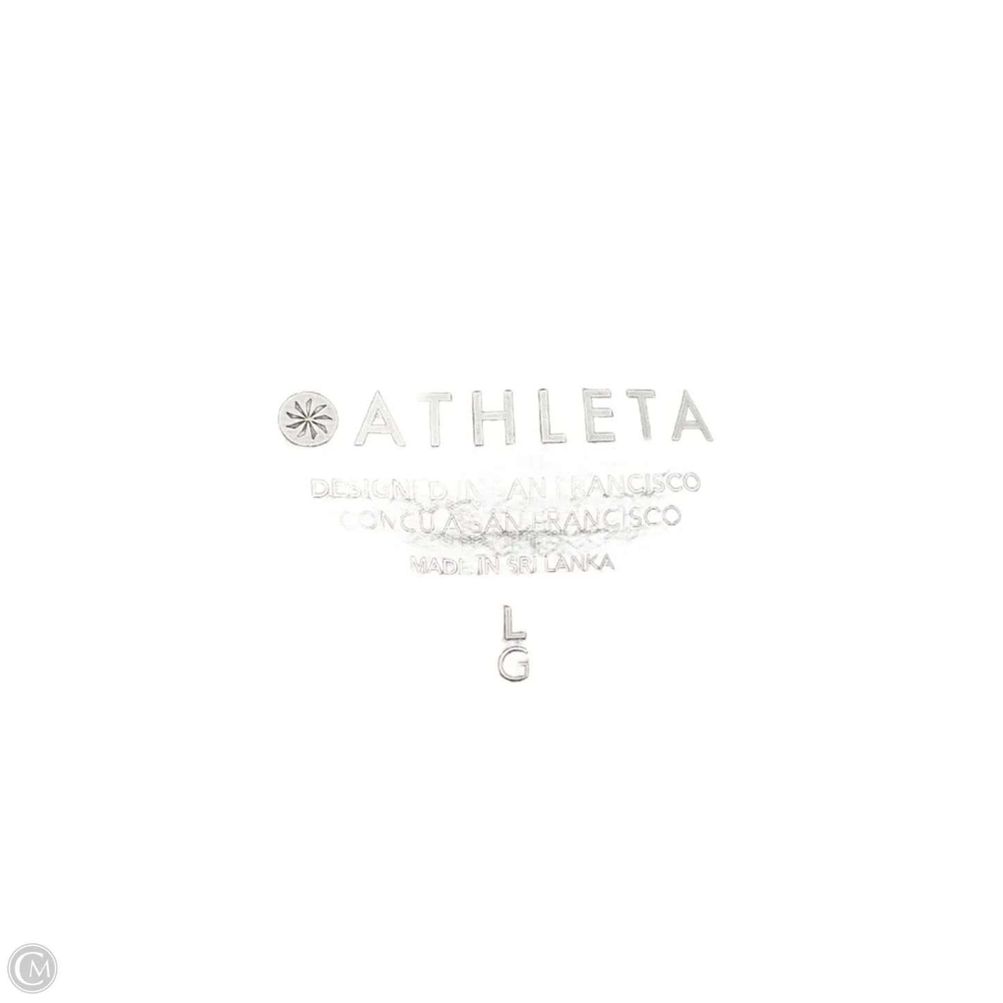 Athletic Top Long Sleeve Collar By Athleta In Grey, Size: L