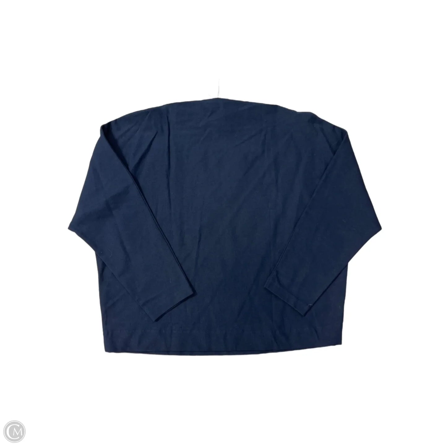 Top Long Sleeve By Banana Republic In Navy, Size: Xl