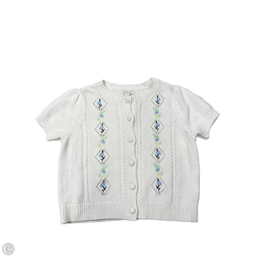 Top Short Sleeve By Rachel Zoe In White, Size: 1x