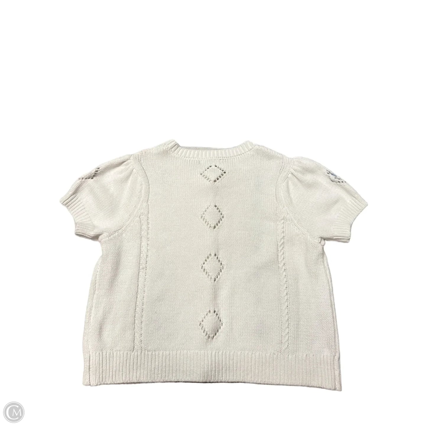 Top Short Sleeve By Rachel Zoe In White, Size: 1x