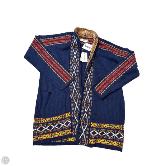 New! Sweater Cardigan By Lucky Brand In Navy, Size: L