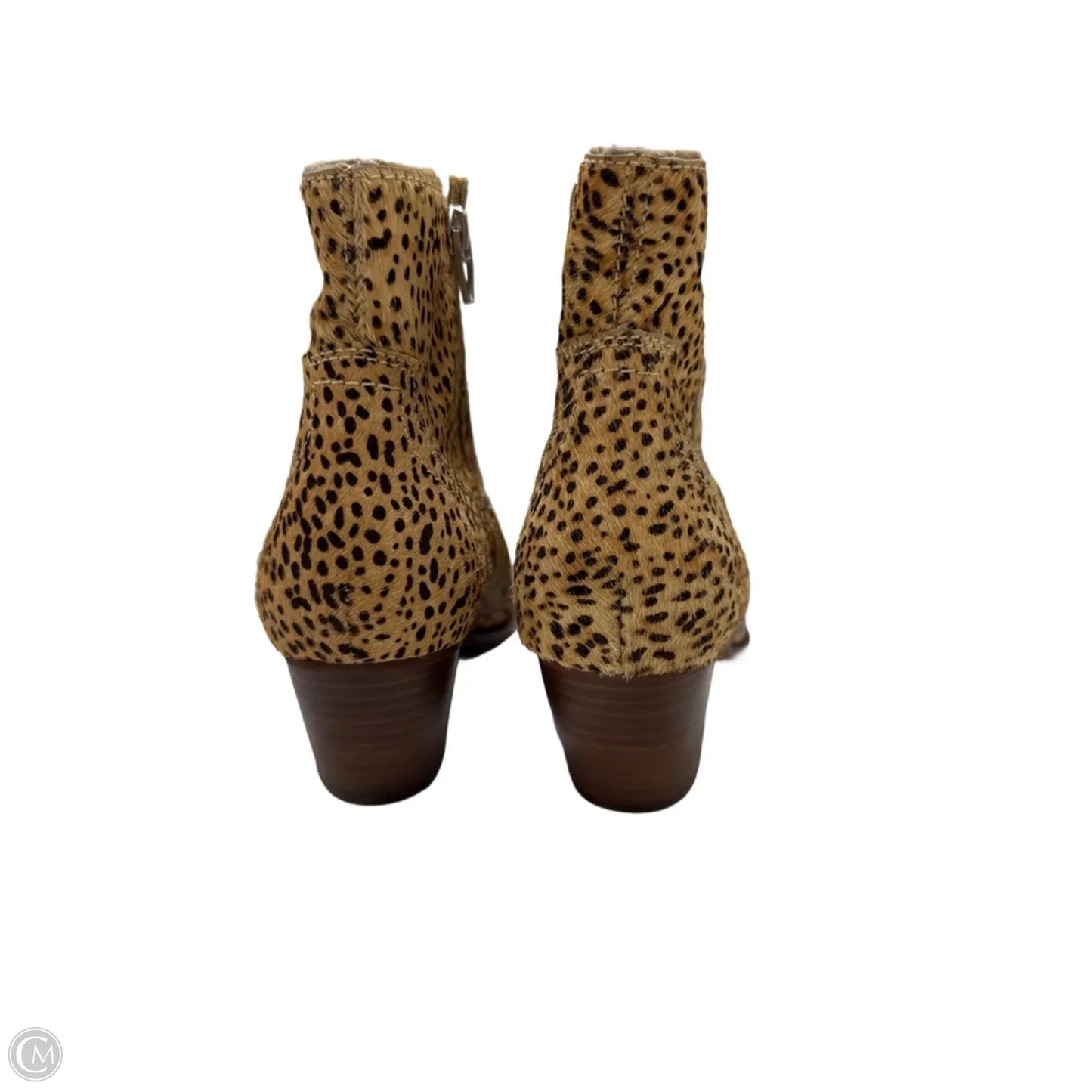 Boots Ankle Heels By Dolce Vita In Animal Print, Size: 9.5