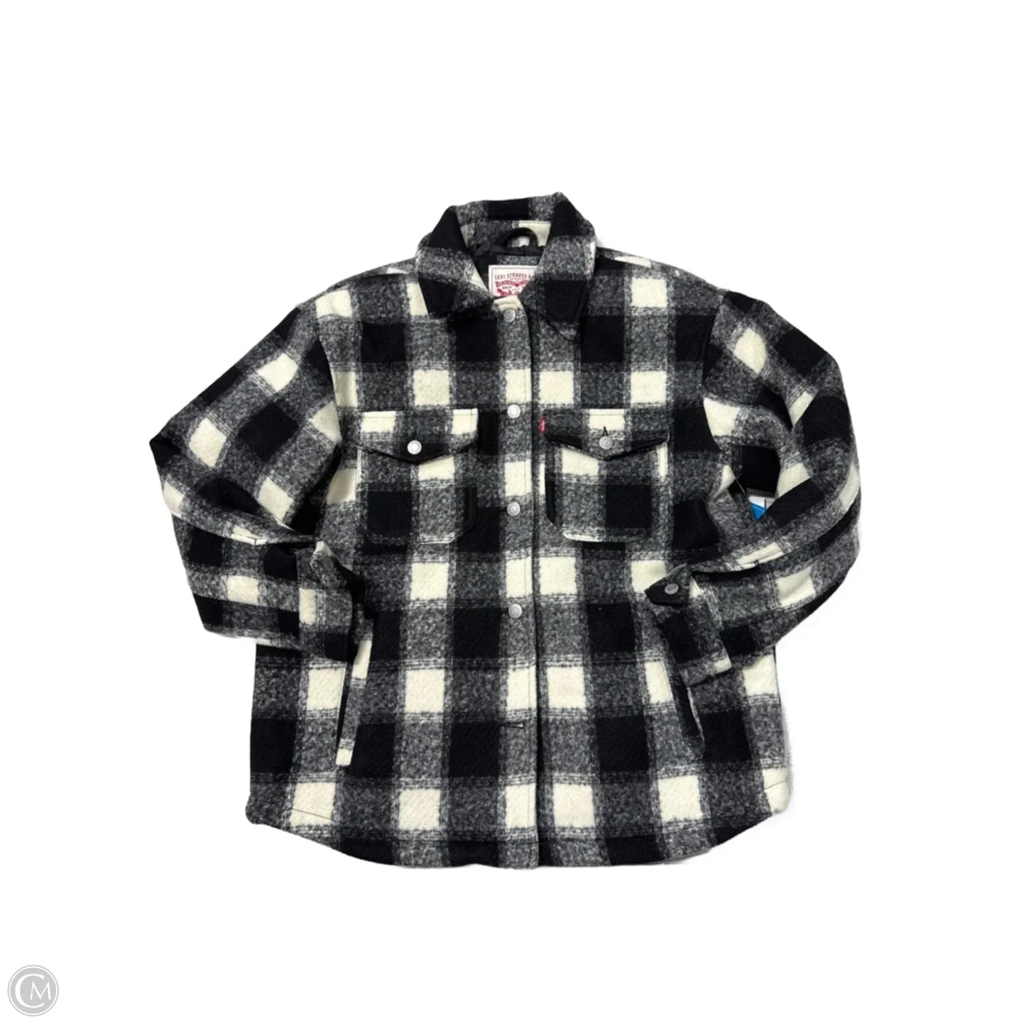 Coat Other By Levis In Black & White, Size: M