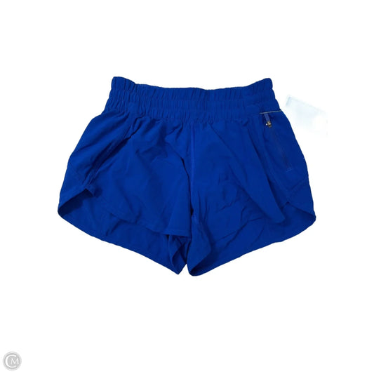 Athletic Shorts By Lululemon In Blue, Size: 6