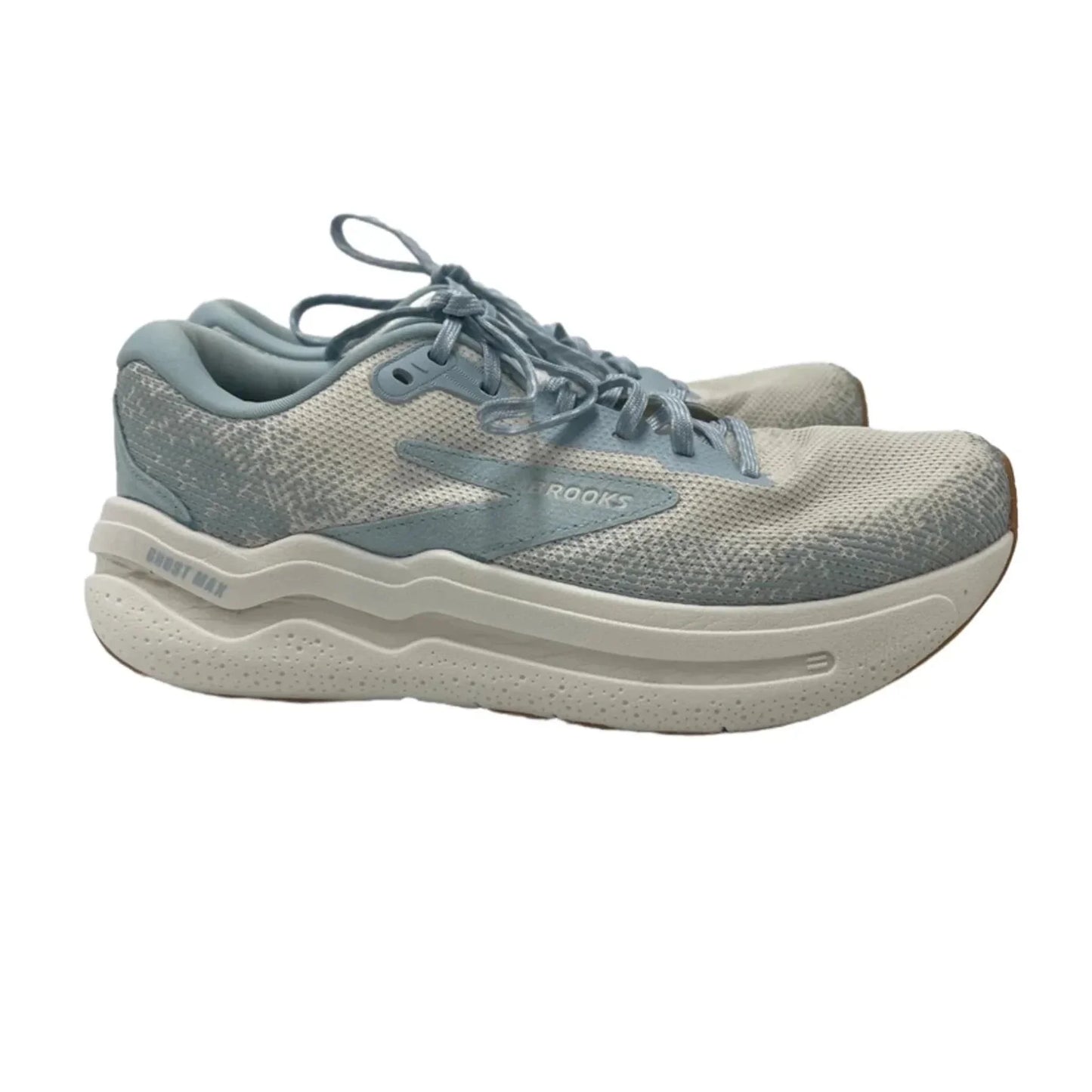 Brooks Ghost Max 2 Athletic Shoes In Blue & White, Size: 9