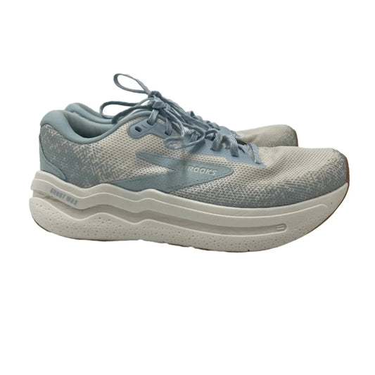 Brooks Ghost Max 2 Athletic Shoes In Blue & White, Size: 9
