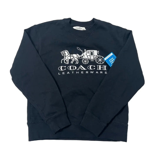 Sweatshirt Designer By Coach In Black, Size: XS