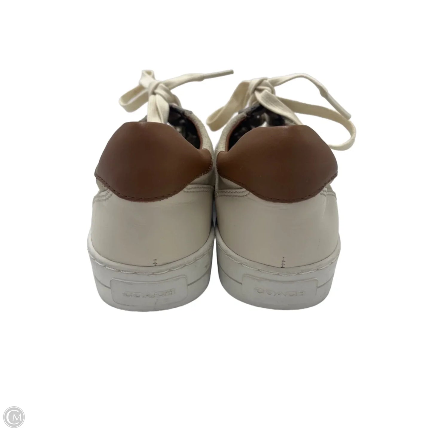 Shoes Designer By Coach In Cream & Tan, Size: 7.5