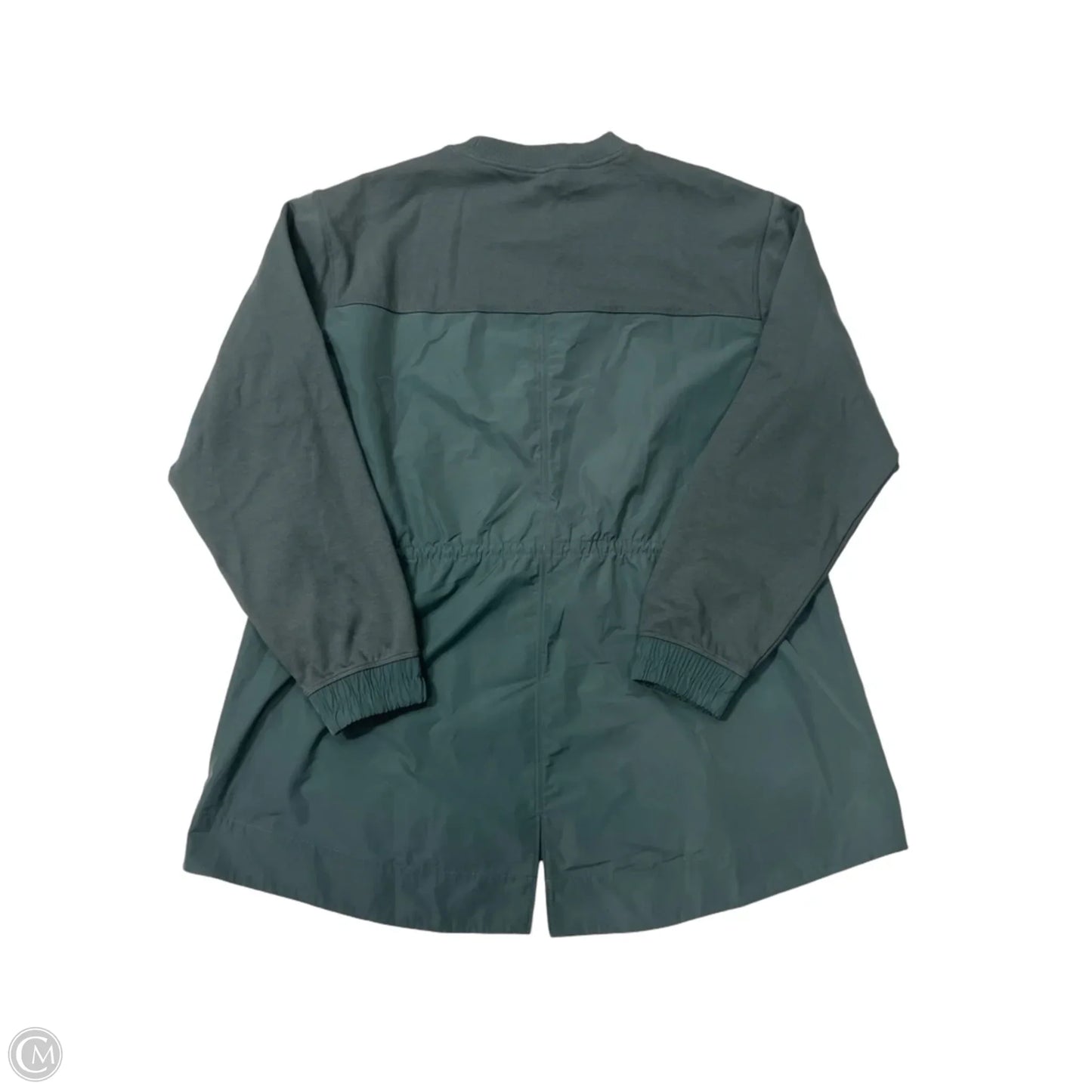 Athletic Top Long Sleeve Collar By Athleta In Green, Size: M