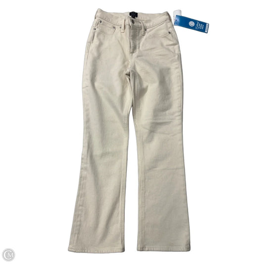 Jeans Flared By J. Crew In White Denim, Size: 2