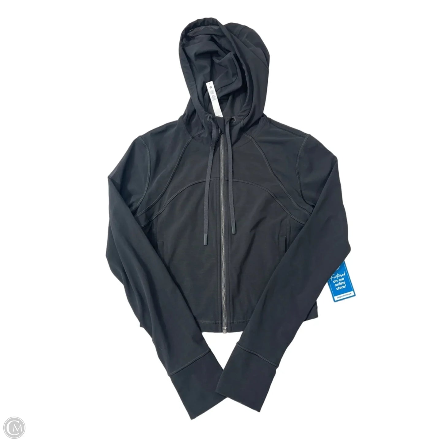 Athletic Jacket By Lululemon In Grey, Size: 8