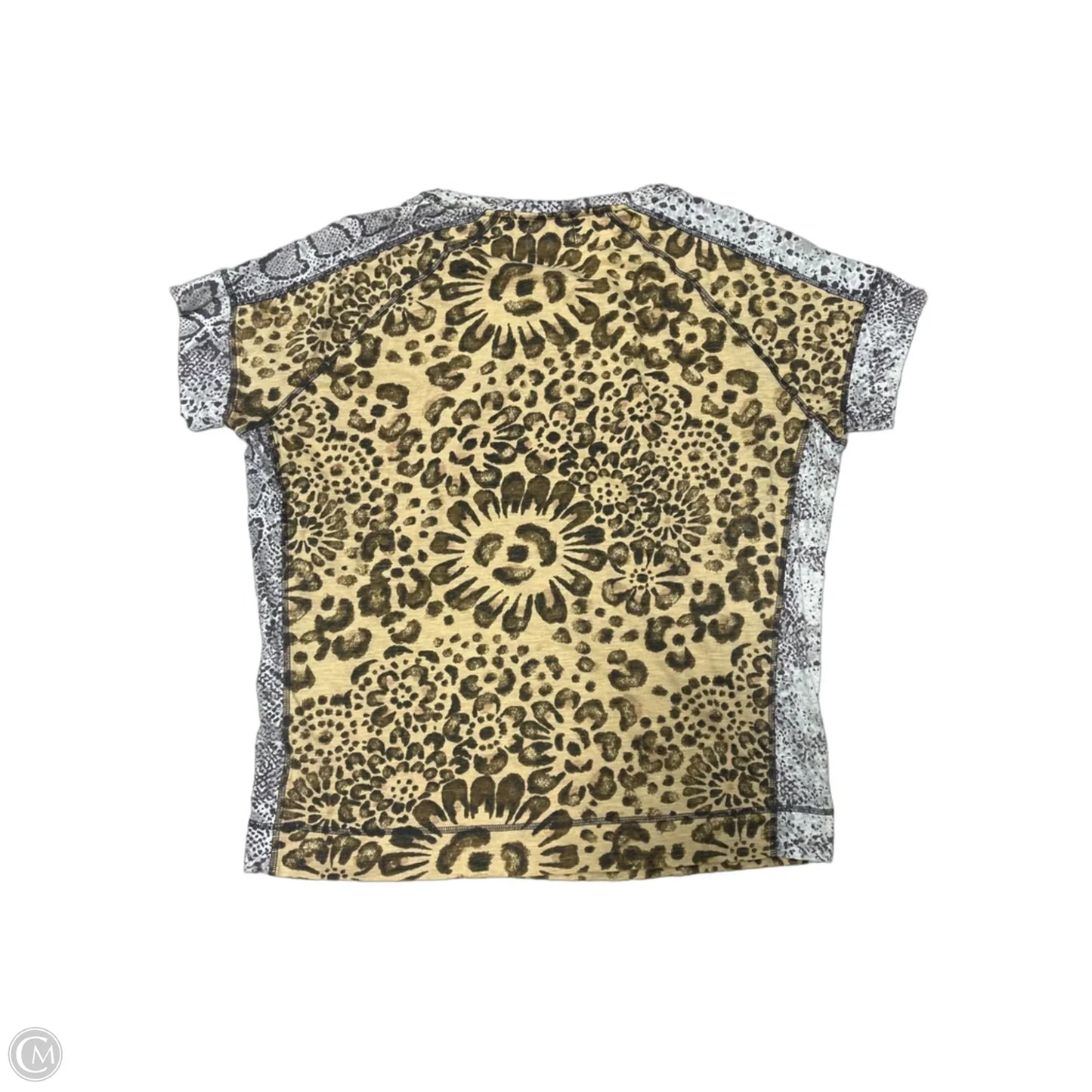 Top Short Sleeve By We The Free In Animal Print, Size: S