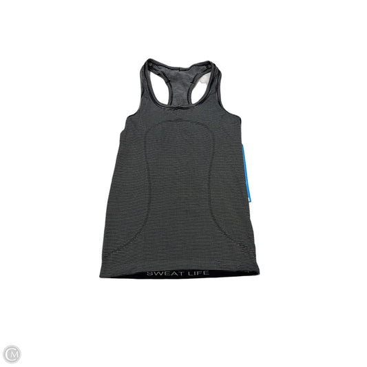 Athletic Tank Top By Lululemon In Striped Pattern, Size: S