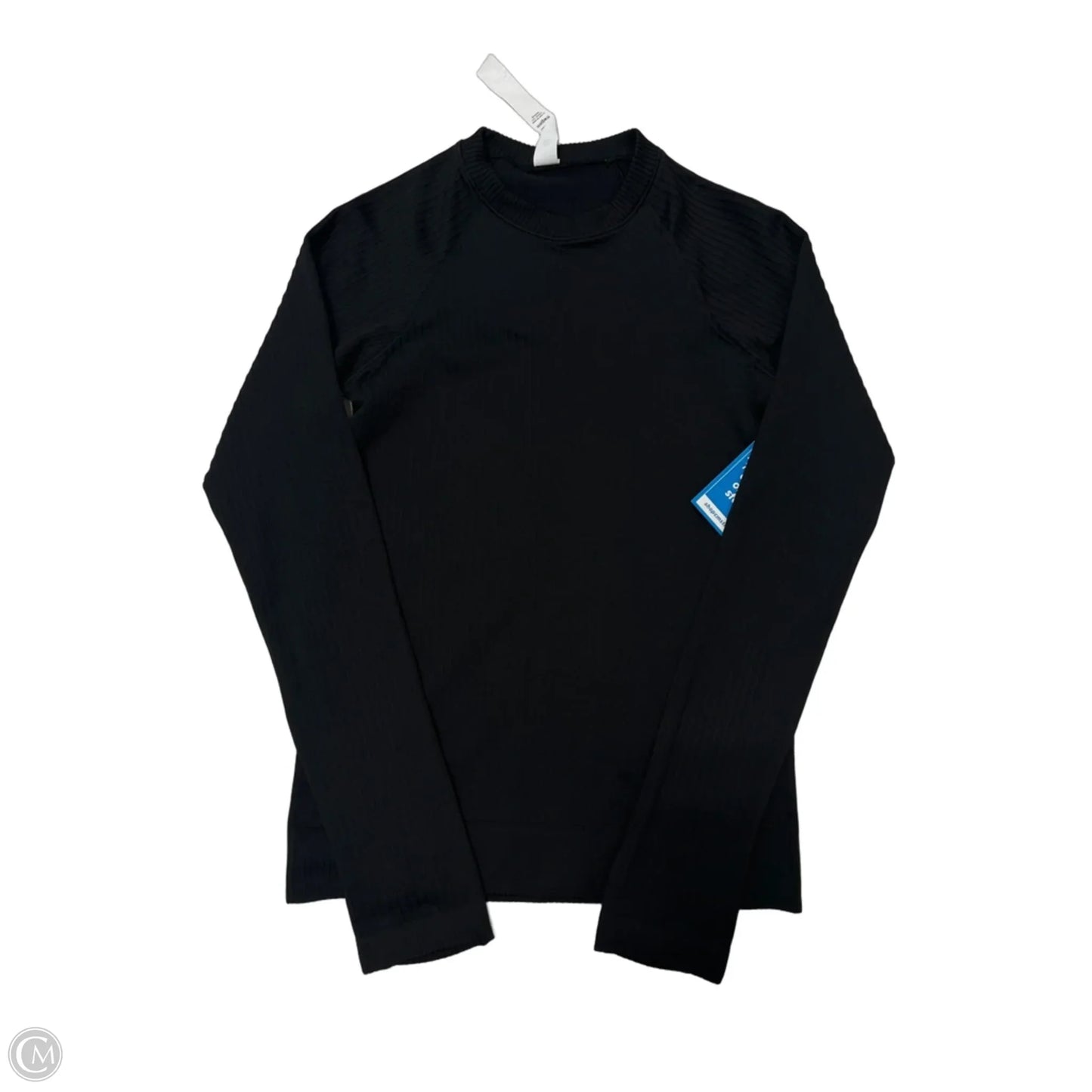 Athletic Top Long Sleeve Collar By Lululemon In Black, Size: 2