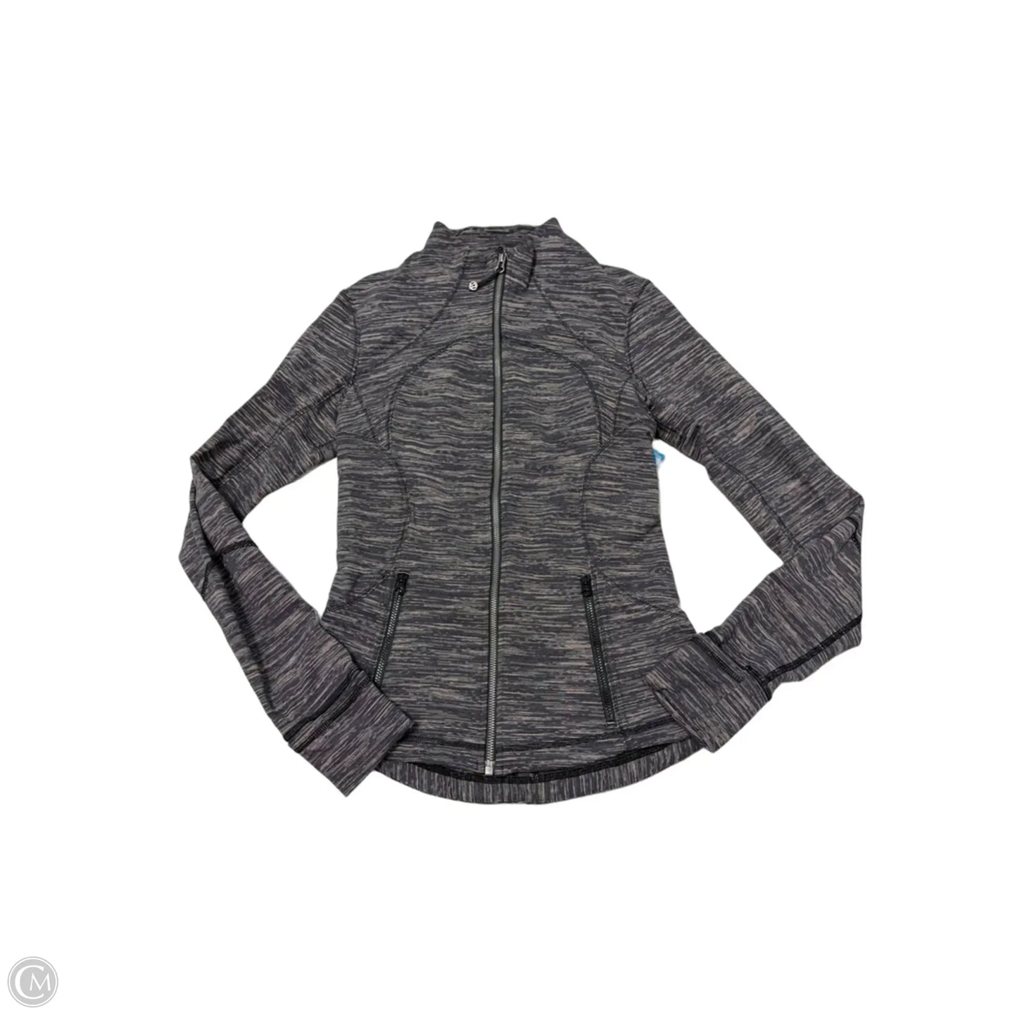Athletic Jacket By Lululemon In Black, Size: 6