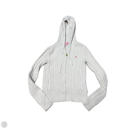 Sweater Cardigan Designer By Lilly Pulitzer In White, Size: Xs