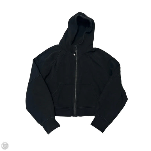 Athletic Jacket By Lululemon In Black, Size: M