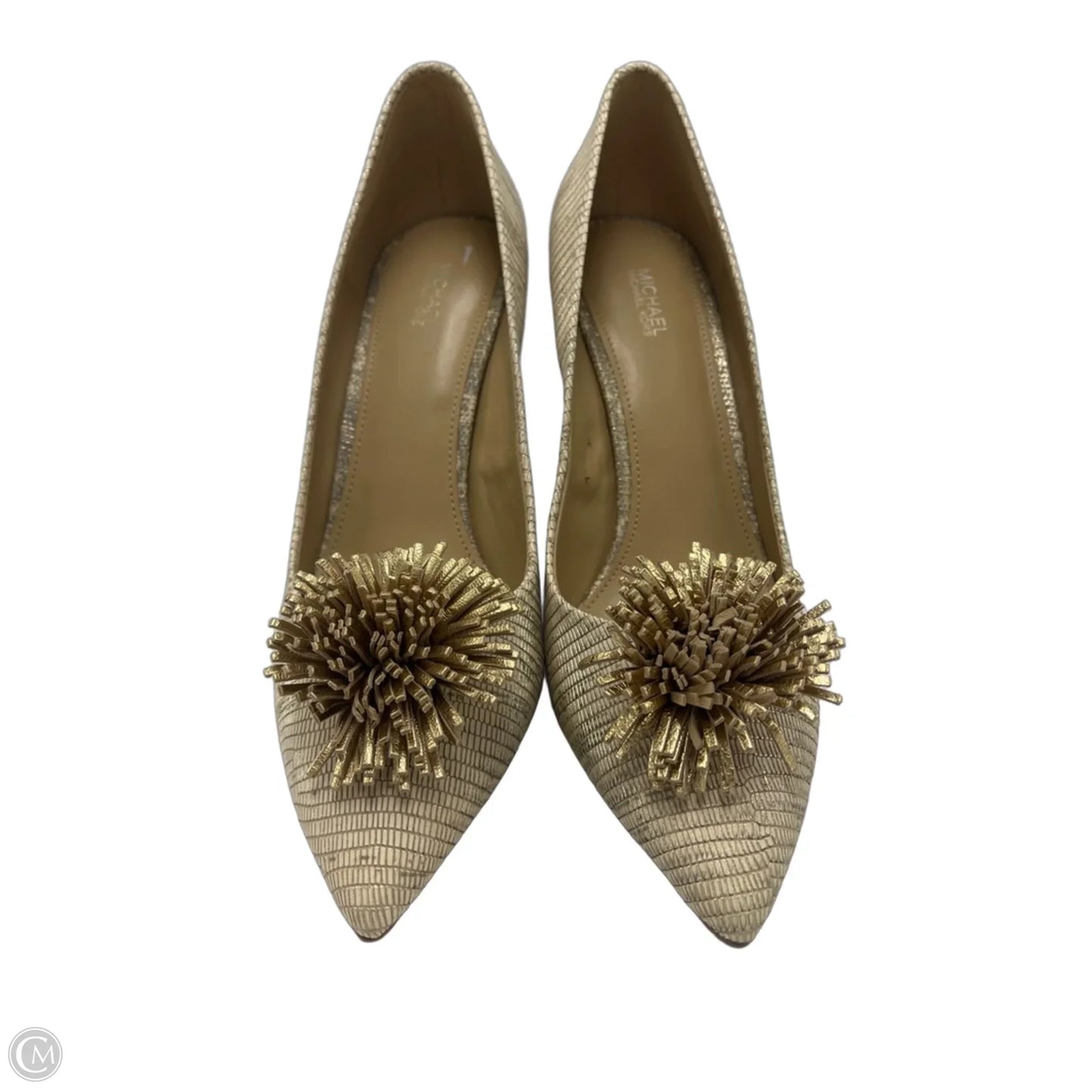 Shoes Designer By Michael Kors In Gold, Size: 11