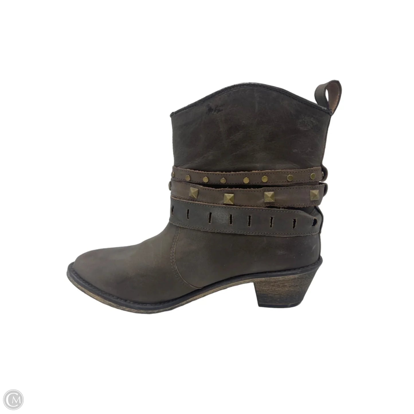 Boots Ankle Heels By Steve Madden In Brown, Size: 7.5