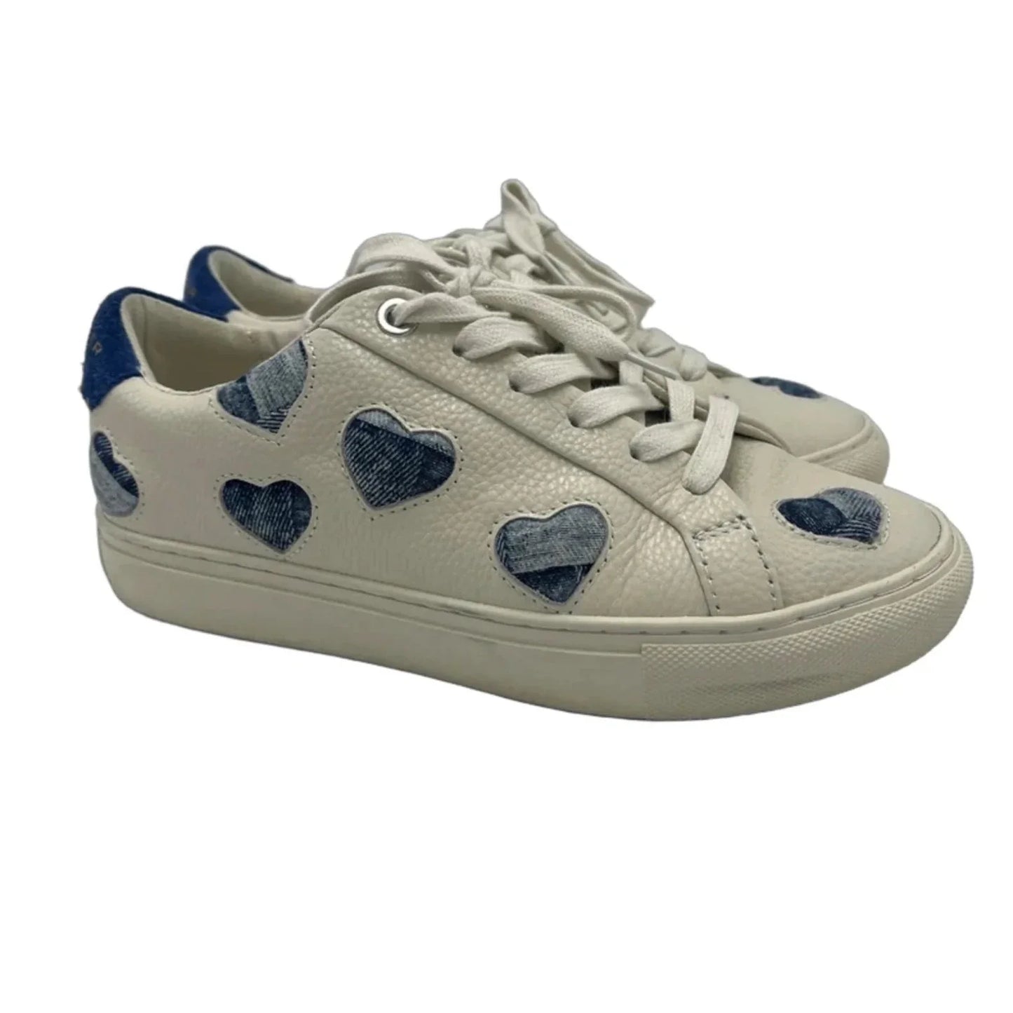 Shoes Designer By Kurt Geiger In Blue & White, Size: 7.5 (38)