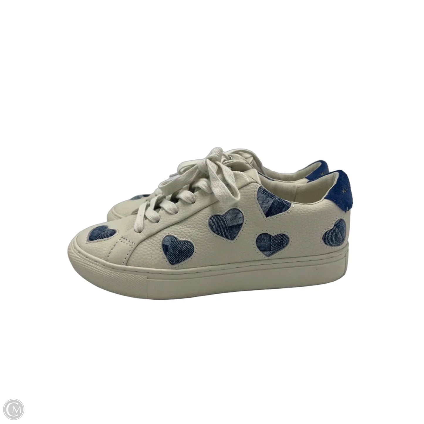 Shoes Designer By Kurt Geiger In Blue & White, Size: 7.5 (38)