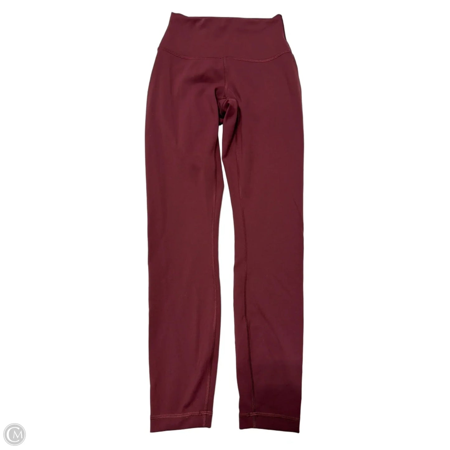 Athletic Leggings By Lululemon In Maroon, Size: 4