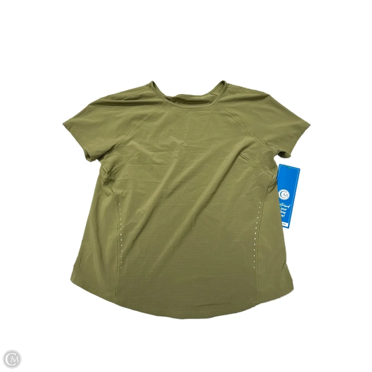Athletic Top Short Sleeve By Lululemon In Green, Size: S
