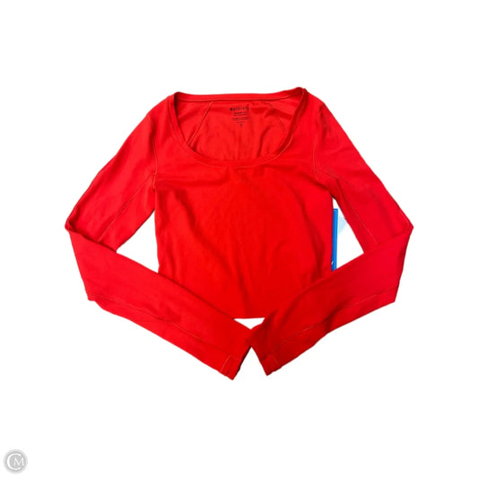 Athletic Top Long Sleeve Collar By Athleta In Red, Size: Xs