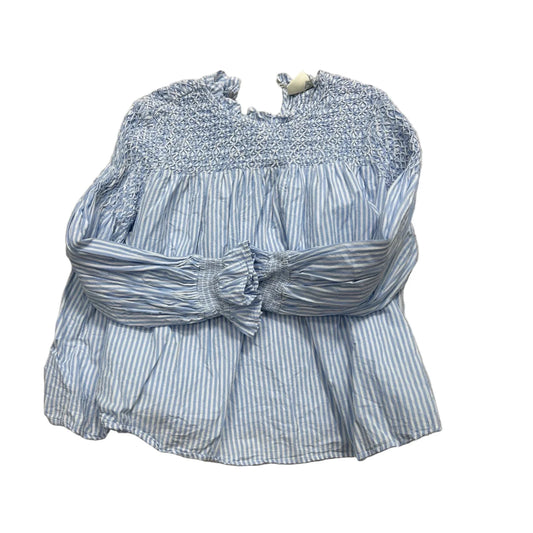 Top Long Sleeve By Maeve In Striped Pattern, Size: M