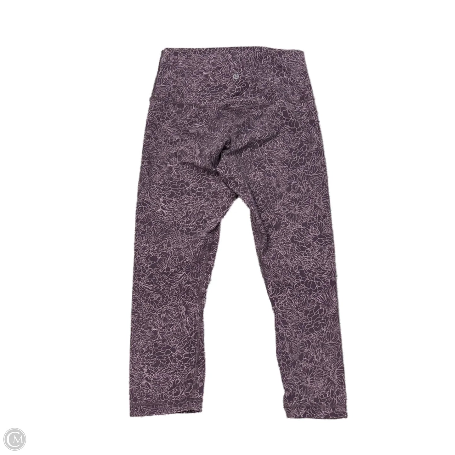 Athletic Capris By Lululemon In Purple, Size: 6