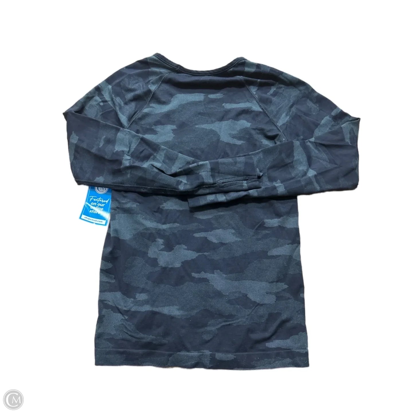 Top Long Sleeve By Athleta In Camouflage Print, Size: S